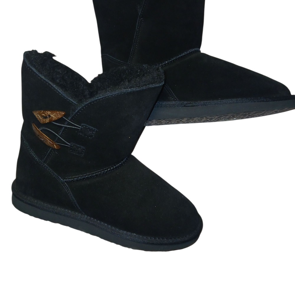 PAWZ Black Pull On Winter Boots Like New Condition Size Womens 9